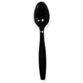 Black Plastic Dessert Spoons 25 pack