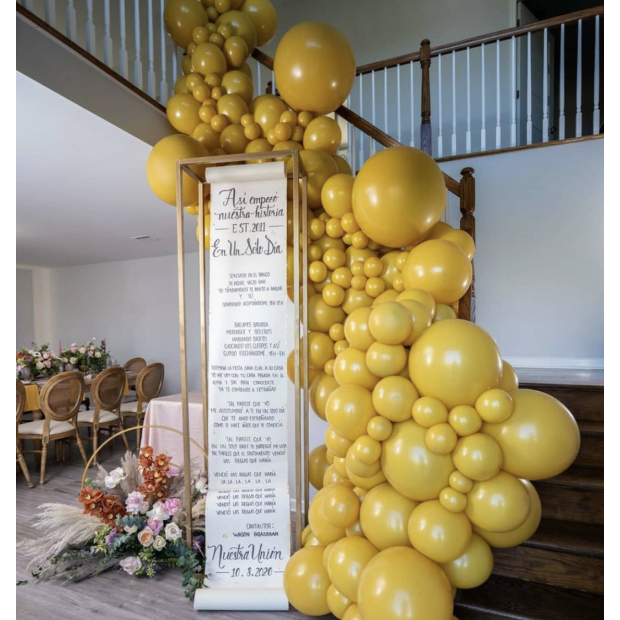 Tuftex Mustard 28cm Latex Balloons