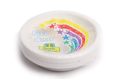 White Plastic Dessert Bowl 20 pack