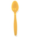 Yellow Plastic Dessert Spoons 25 pack