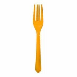 Yellow Plastic Forks 25 pack