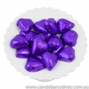 Purple Belgian Chocolate Hearts 500g - 5kg