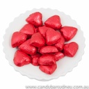 Red Belgian Chocolate Hearts 500g - 5kg