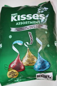 Hershey's Christmas Chocolate Kisses Bulk 1.02kg