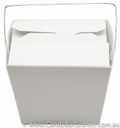 White Noodle Box with Handle 8oz - 50 pack