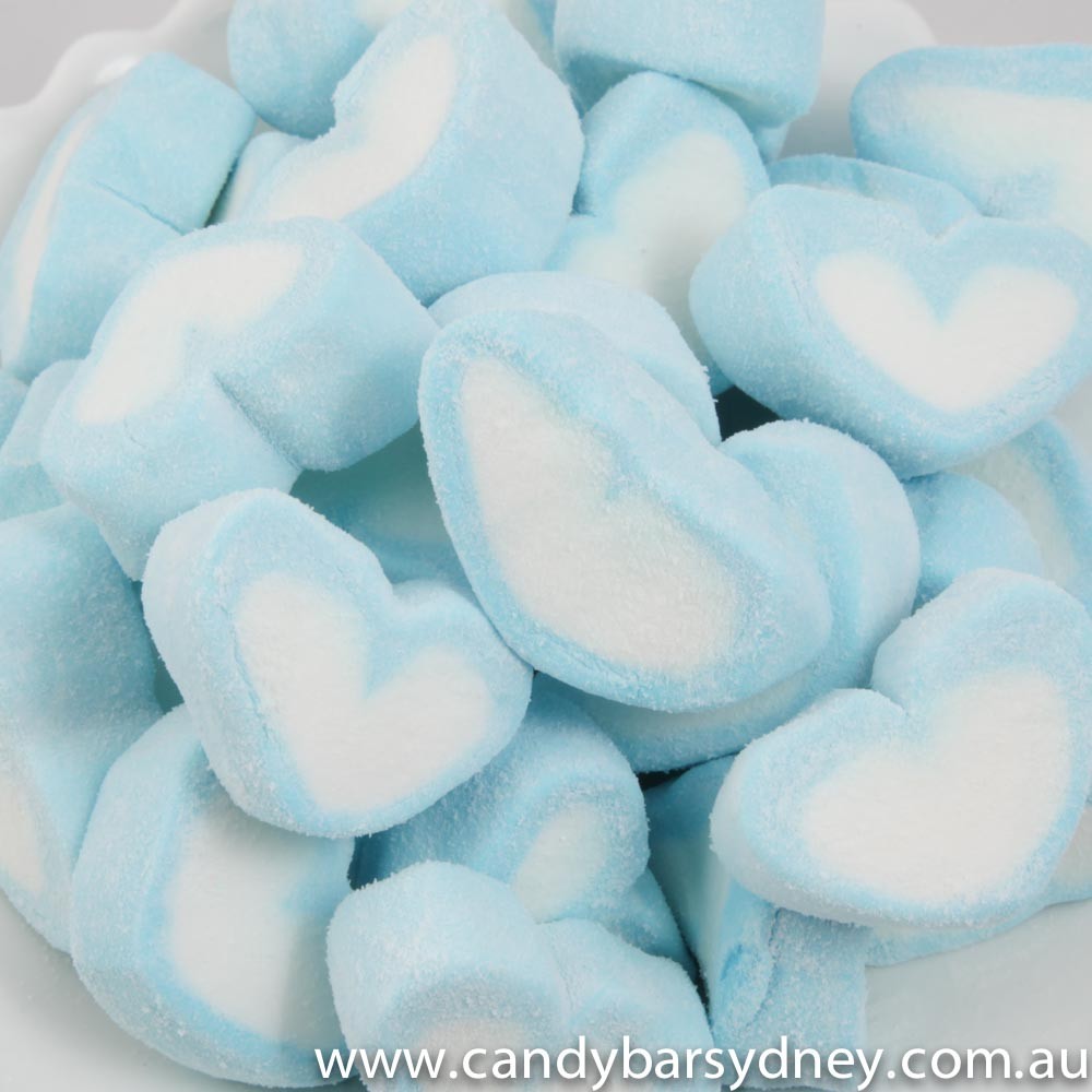 Blue Heart Marshmallows 1kg