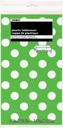 Green Polka Dot Tablecover