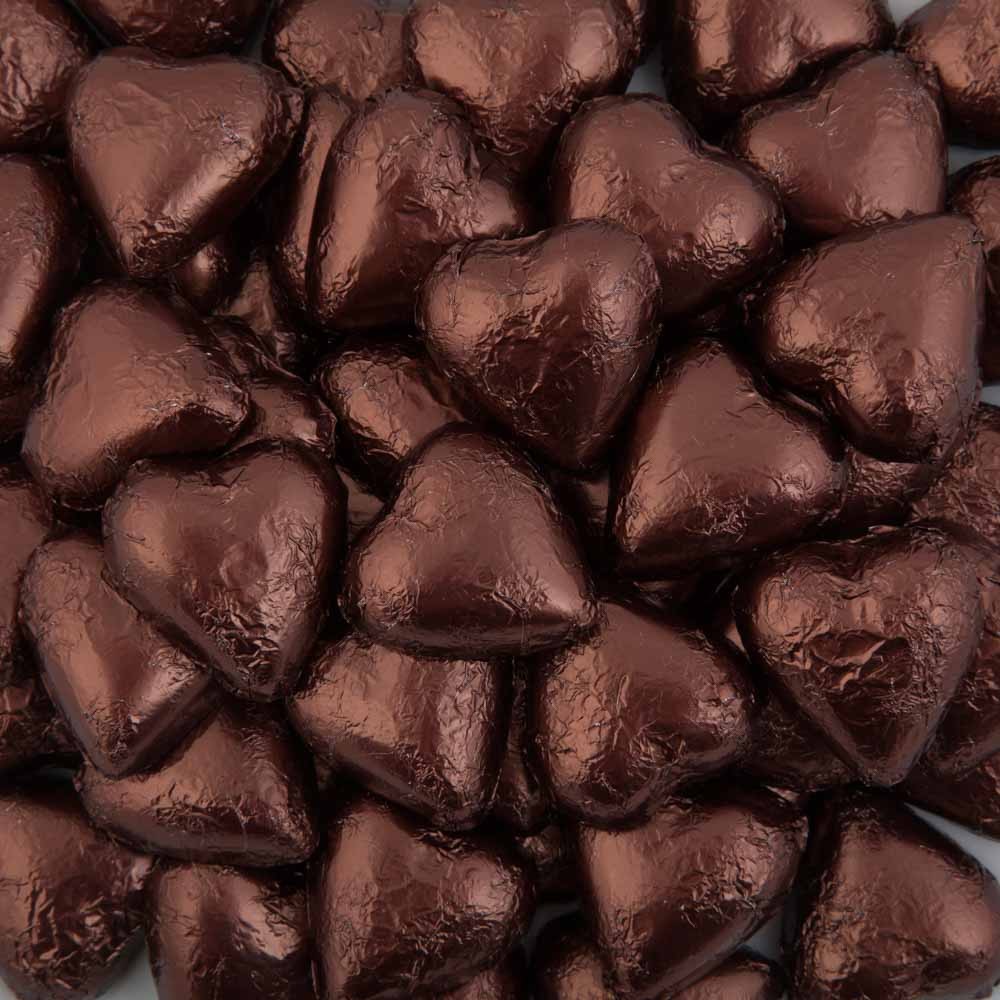 Brown Belgian Chocolate Hearts 500g - 5kg