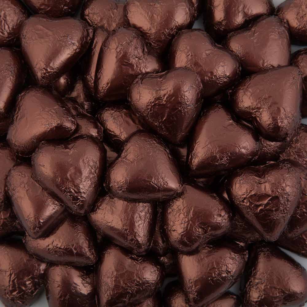 Rose Pink Belgian Chocolate Hearts 500g - 5kg - Candy Bar Sydney