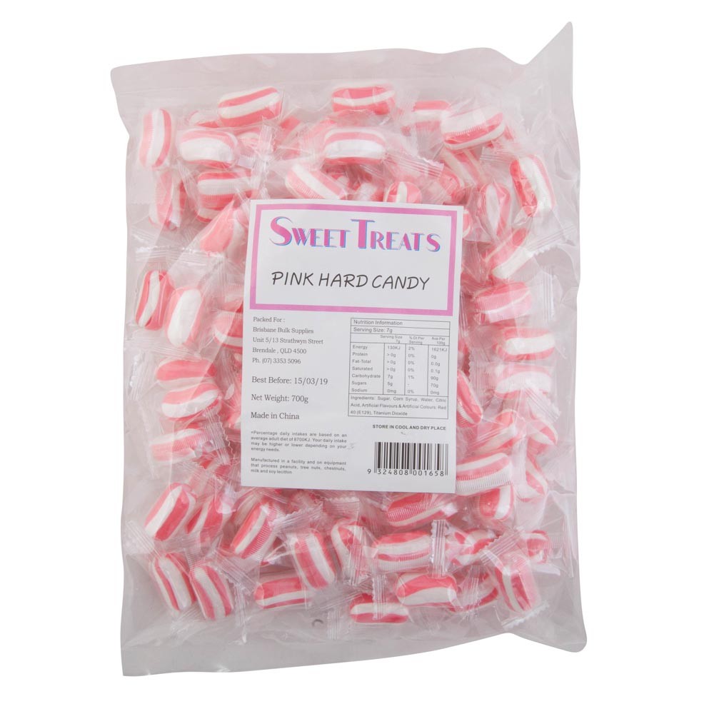 Pink Hard Striped Candy - 700g