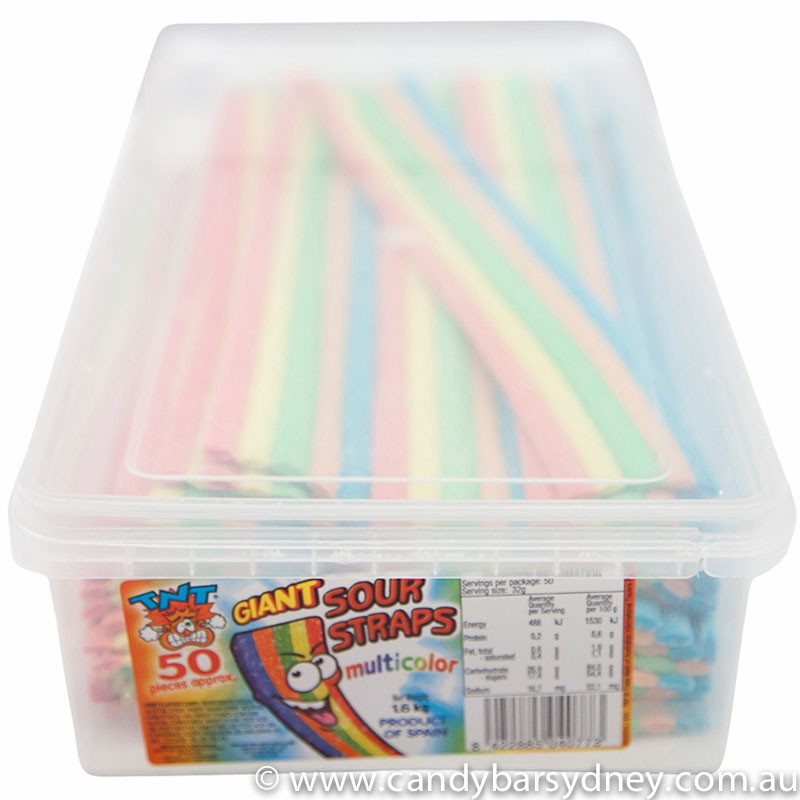 TNT Giant Multicolour Sour Straps