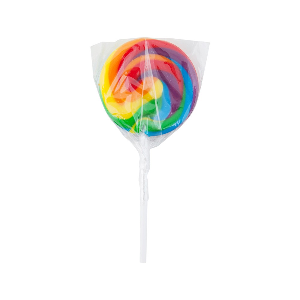 Rainbow Swirl Lollipops 50g - 10 Pack