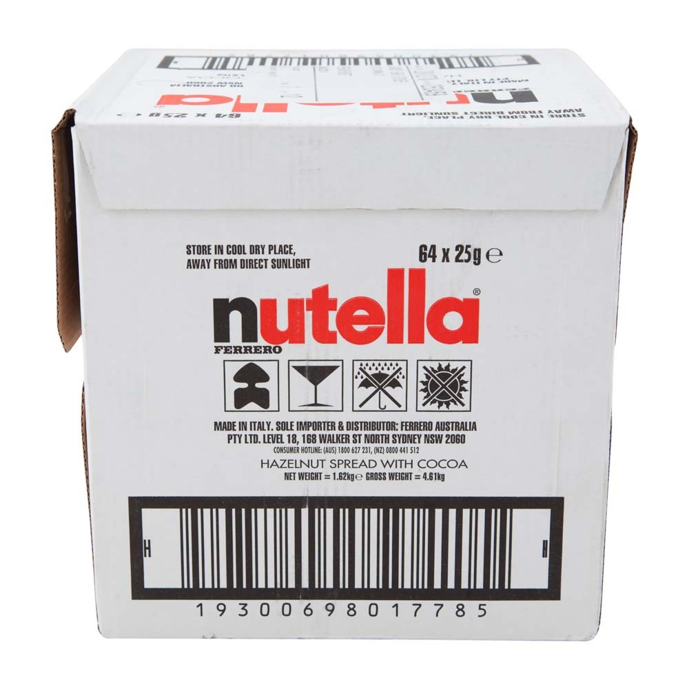 Mini Nutella 25g 64pc Carton