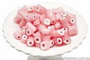 [CB70992] Pink Strawberry Hearts Rock Candy (500g Bag)