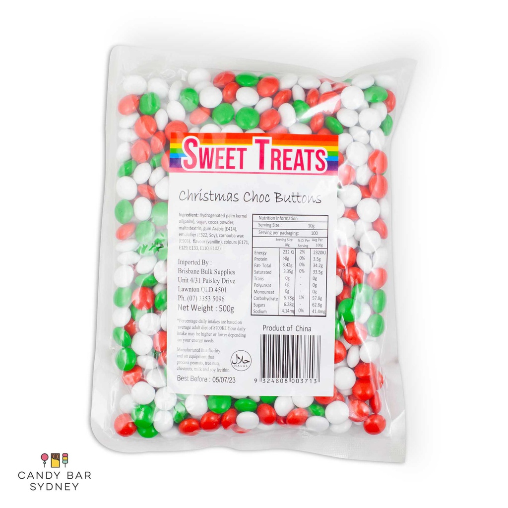 Christmas Choc Buttons 500g (1 Unit)