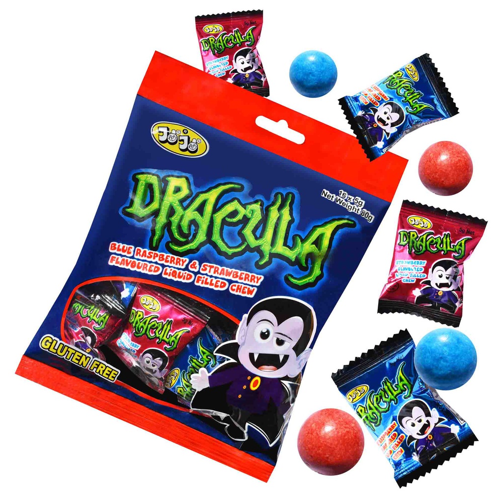 Dracula Sour Chews 80g Bag (1 Unit)
