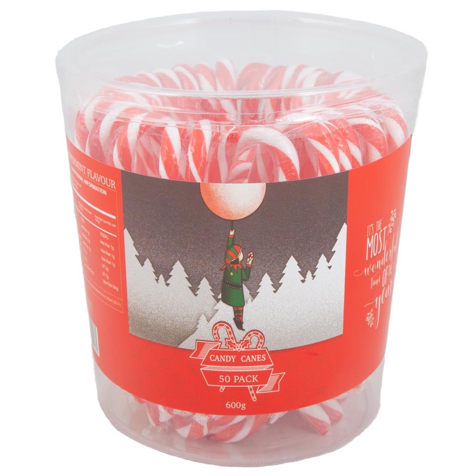 Christmas Candy Canes Bulk 50 pack (1 Unit)