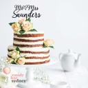 Mr &amp; Mrs Personalised Wedding Cake Topper Style 4