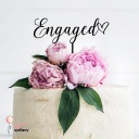 Engaged Cake Topper Style 3