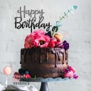 Happy Birthday Cake Topper - Graffiti Font Style 2