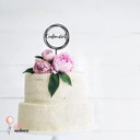 Round Swirl Confirmation Cake Topper