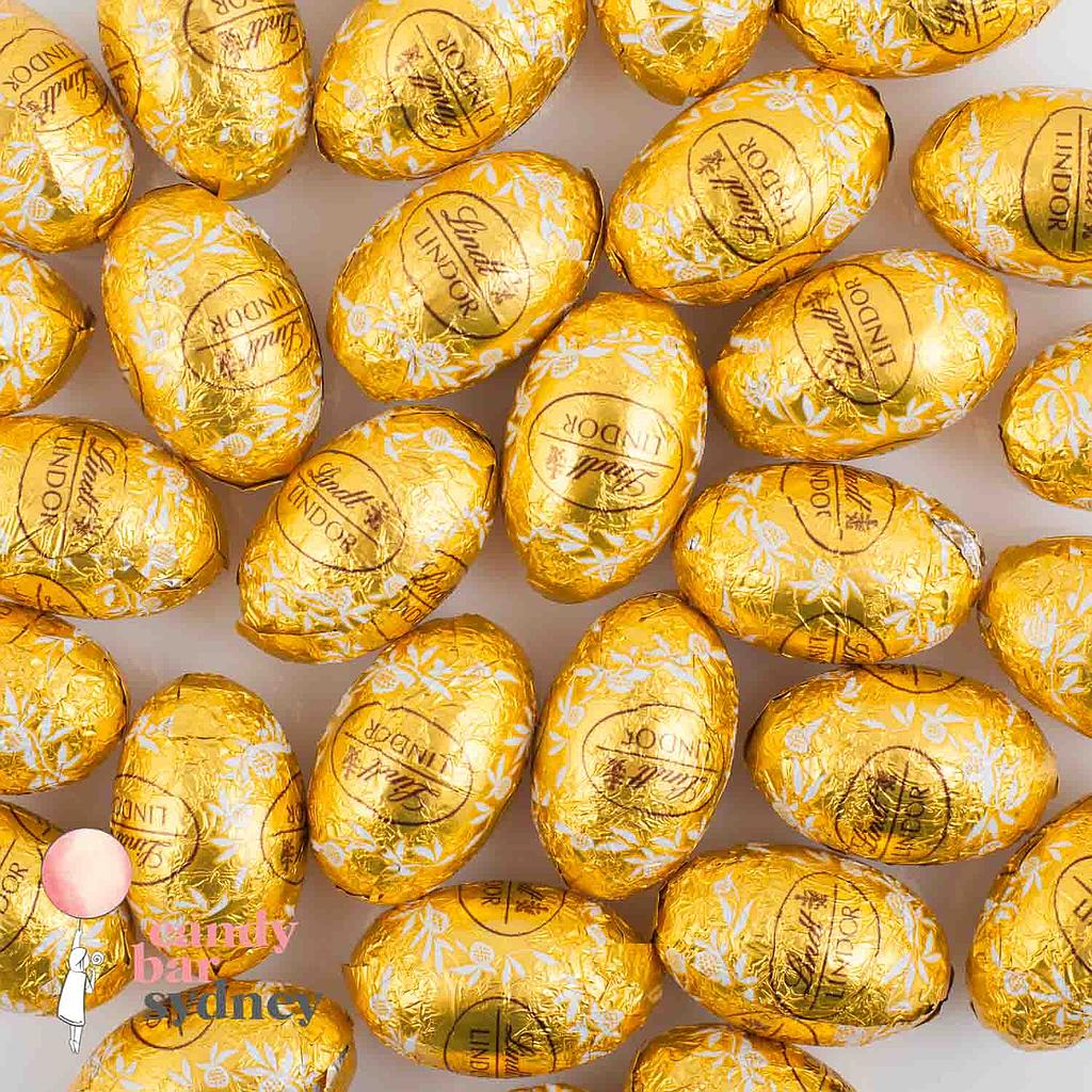 Lindt White Chocolate Lilliput Easter Eggs Gold 4.6g (470g Bag)