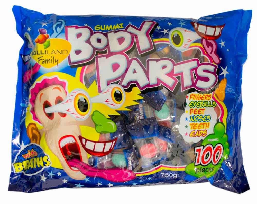Gummi Body Parts 600g (1 Bag)