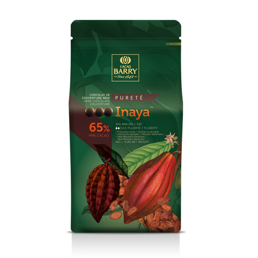 Cacao Barry Inaya 65% Dark Chocolate Couverture 1kg