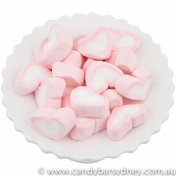 Pink Heart Marshmallows 800g (800g Bag)