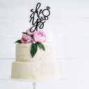 She Said Yes Engagement Cake Topper