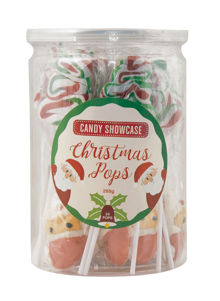Tree & Santa Christmas Pops 288g (1 Jar)