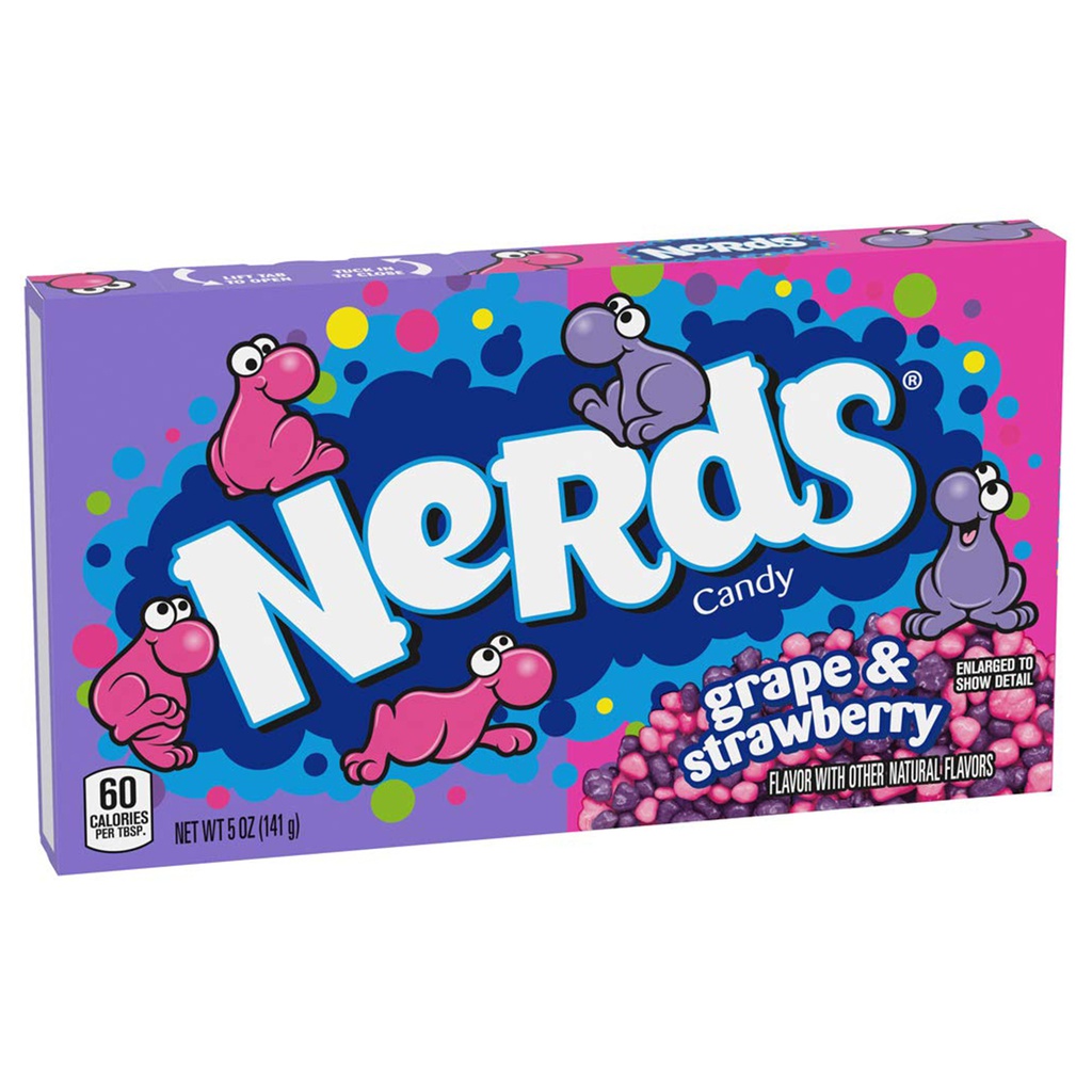 Wonka Nerds Grape & Strawberry Theatre Box 142g