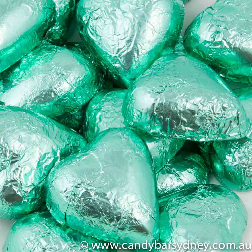 Ice Green Belgian Chocolate Hearts 5kg