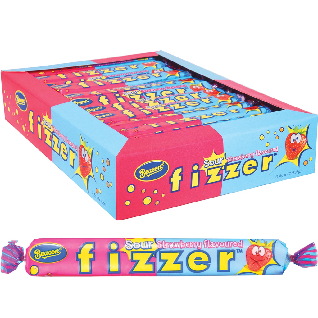 Beacon Fizzer Sour Strawberry 11.6g (1 Box)