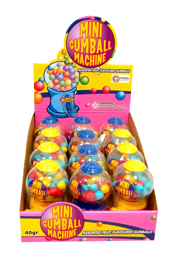 Mini Gumball Machine 40g x 12