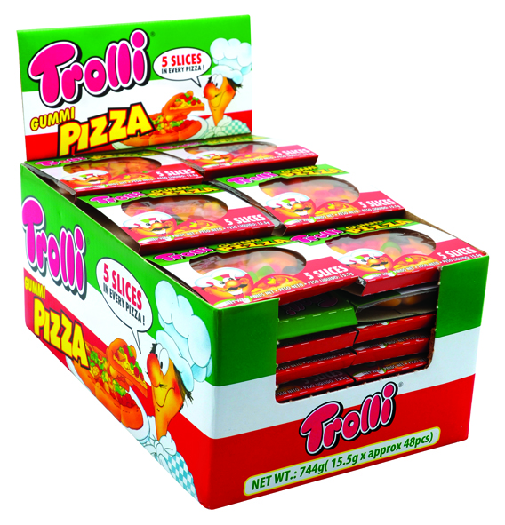 Trolli Pizza Display 5 slice 15.5g x 48 (1 Box)