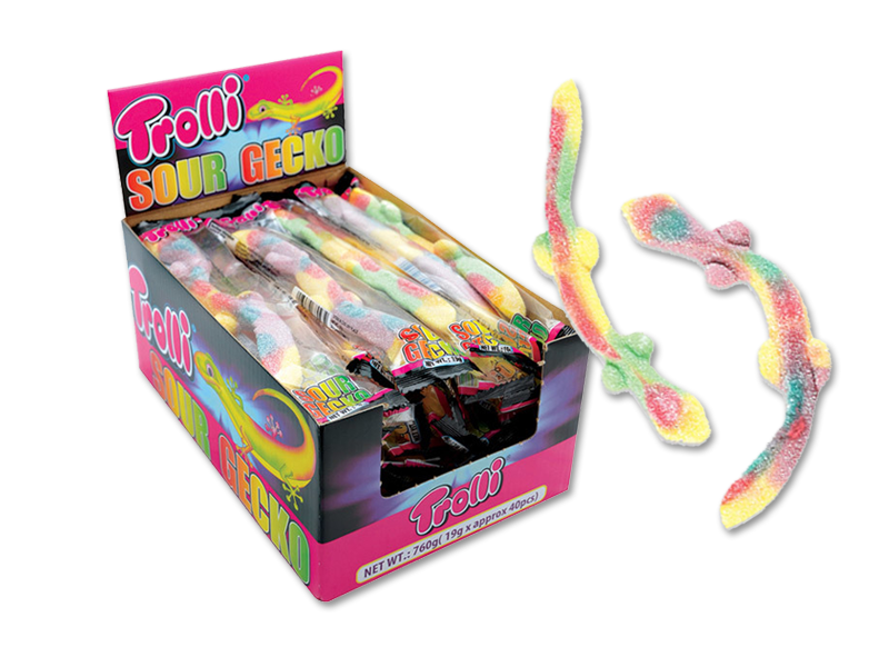 Trolli Sour Gecko 19g x 40 (1 Box)
