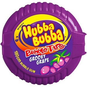 Hubba Bubba Bubble Gum Grape Tape x12