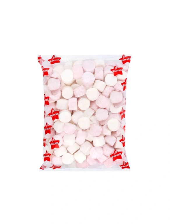 Pascall Pink & White Marshmallows 1kg (1kg Bag)