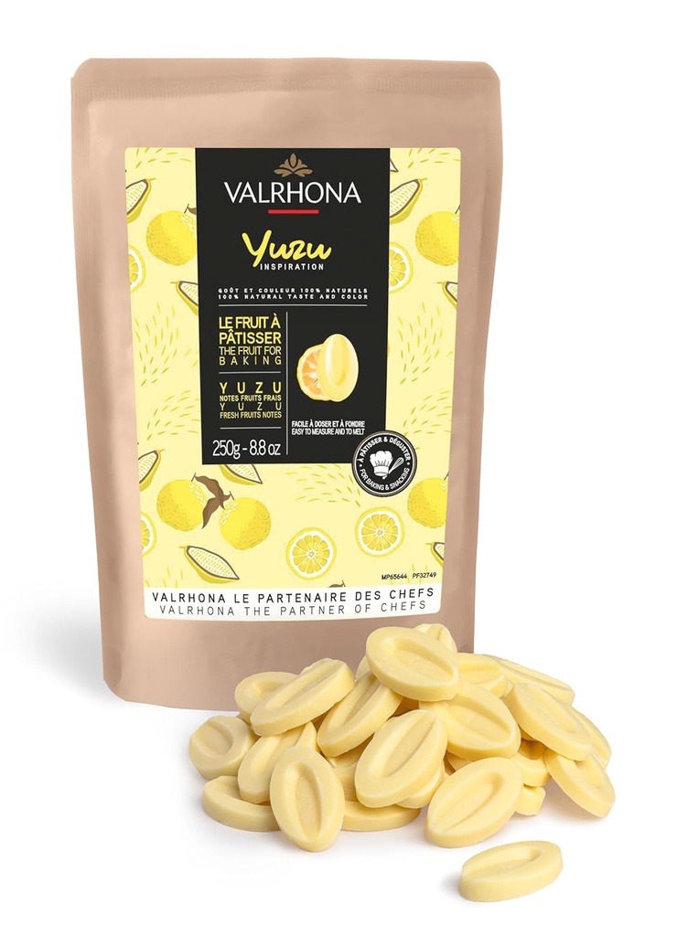 Valrhona Inspirations Yuzu Cocoa Butter Feves 250g