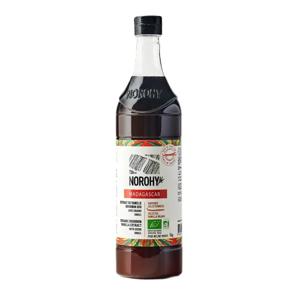 Norohy Organic Madagascar Bourbon Vanilla Extract 1kg/750ml