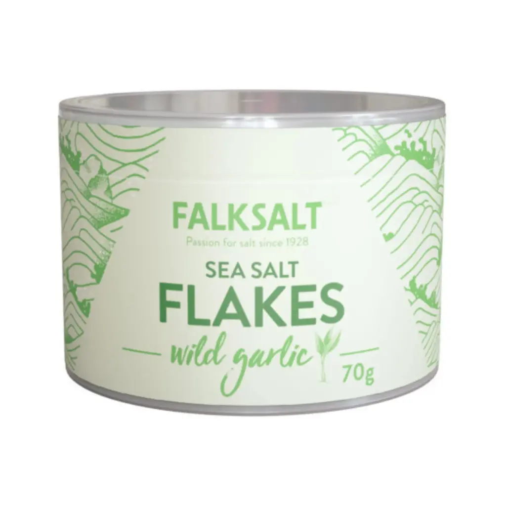Falksalt Wild Garlic Sea Salt Flakes 70g