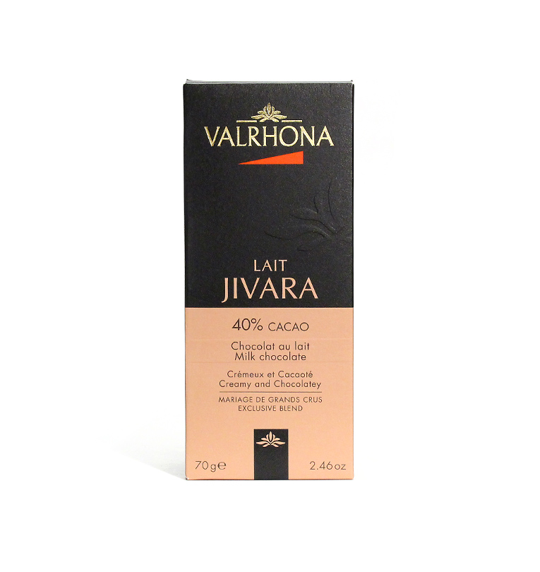 Valrhona Jivara 40% Milk Couverture Chocolate Bar 70g x12