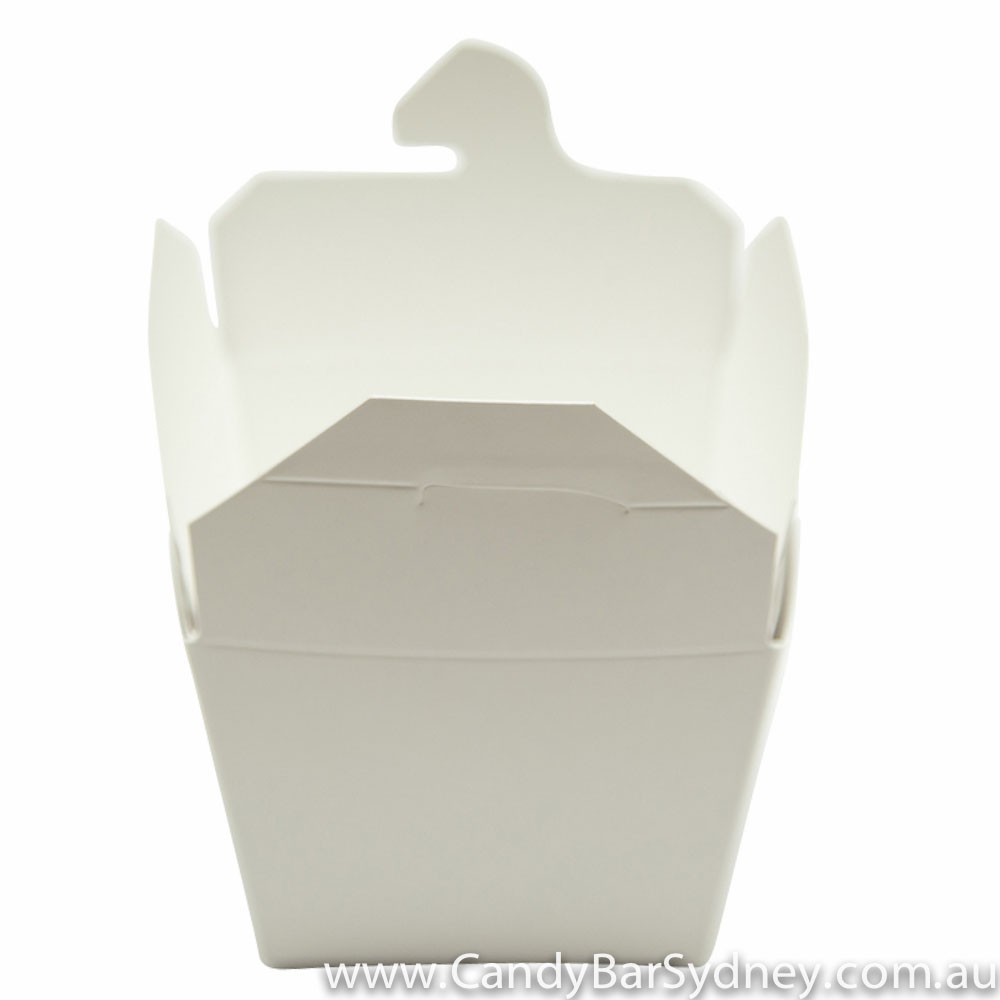 White Noodle Box 8oz - 25 pack (25 Noodle Boxes)