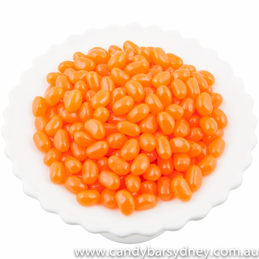 Orange Mini Jelly Beans 1kg - 12kg (1kg Bag)