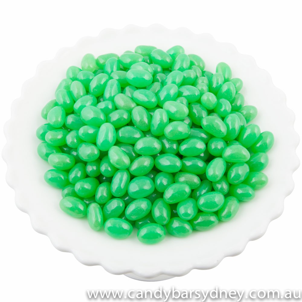 Green Mini Jelly Beans 1kg - 12kg (1kg Bag)