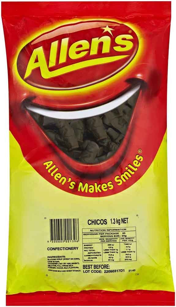 Allen's Cheekies 1.3kg (Formerly Chicos) (1.3kg Bag)