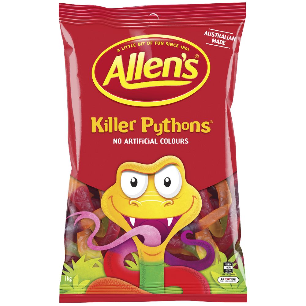 Allen's Killer Pythons 1kg (1kg Bag)
