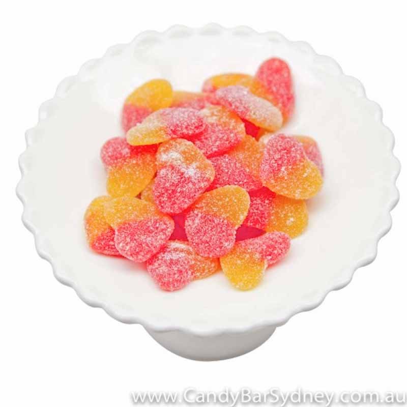 Trolli Sour Peach Hearts 2kg (2kg Bag)
