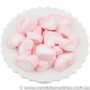 Pink Heart Marshmallows 1kg (1kg Bag)